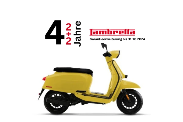 Jetzt 2 + 2 Jahre Garantie Lambretta